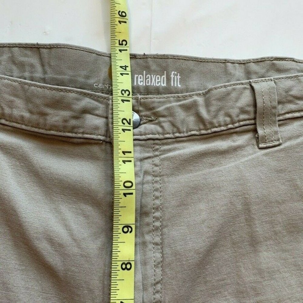 Carhartt Cargo‎ Shorts Mens 40 Canvas Relaxed Fit Stretch Utility Outdoor Khaki - Picture 11 of 12